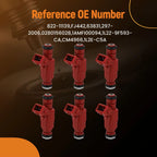 6x Fuel Injector Set for Ford Explorer 4.0L (2002–2003) 4 Hole