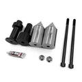 Chrome Spike Frame Slider Crash Protectors for Kawasaki Z1000 (2003–2006)