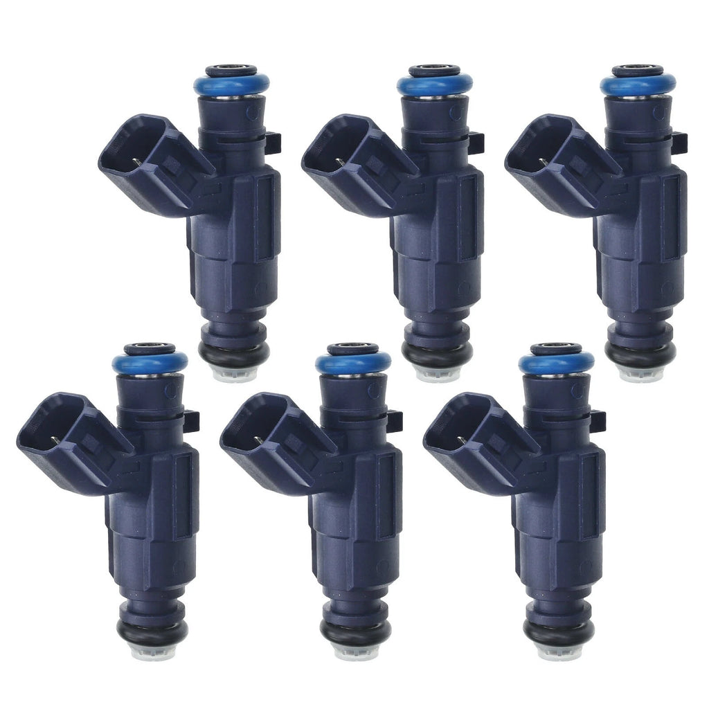 Set of 6 Fuel Injectors for Chevrolet Equinox (2008–2009) Malibu (2008–2012) Cadillac SRX