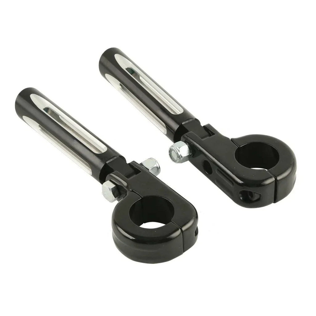 1 1/4 32mm Highway Bar Engine Guard Footpeg Mount for Harley Touring Black