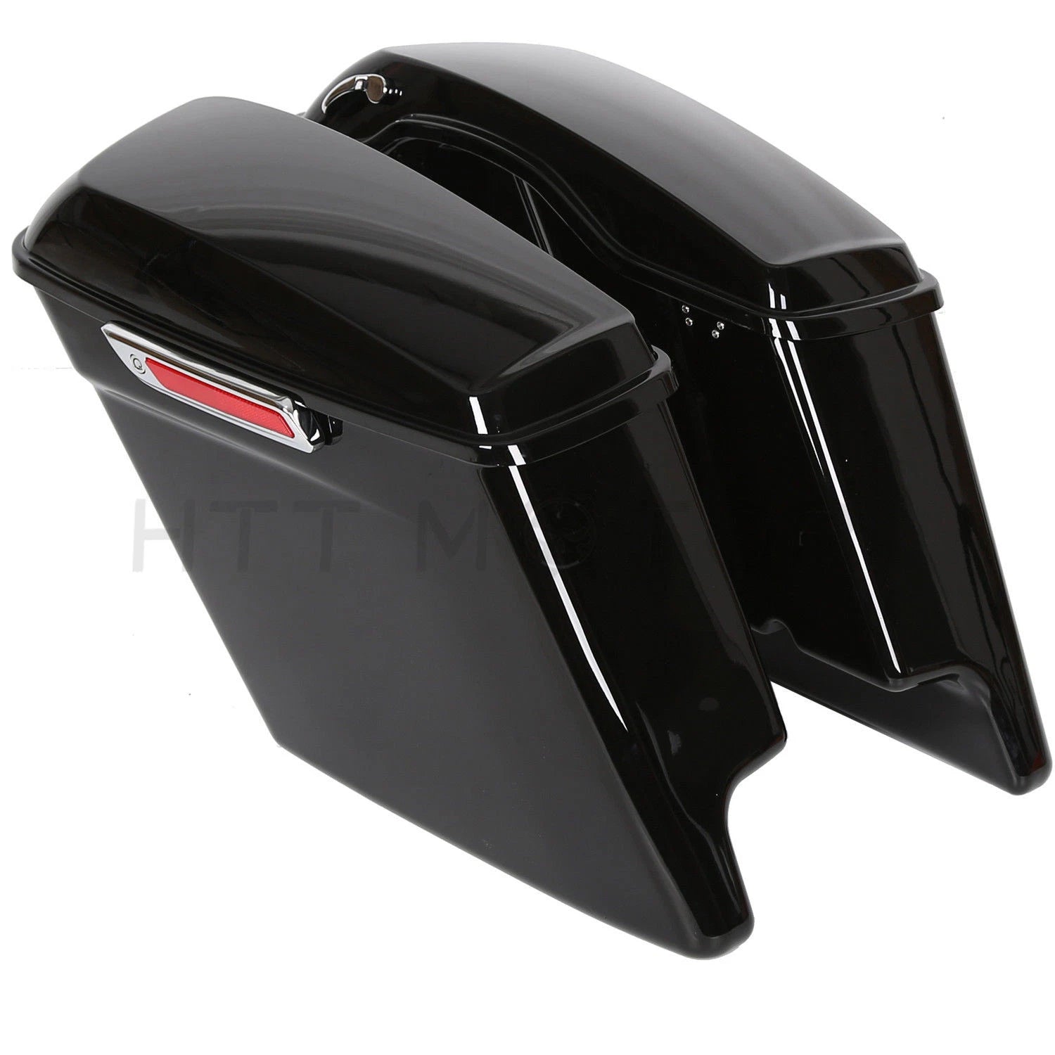 5" Stretched Saddlebags with Lid Latch Key for Harley Touring FLT (2014–2020)