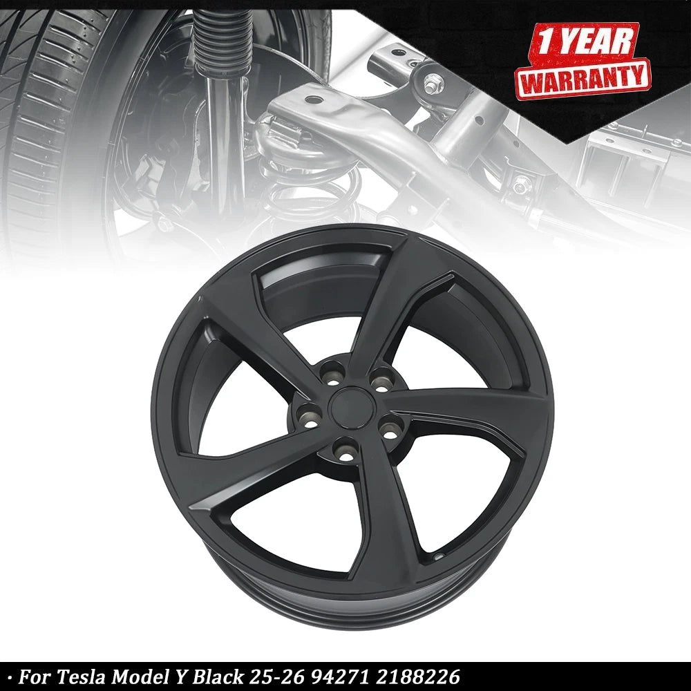 19" Alloy Wheel Rim for Tesla Model Y (2025–2026) Black Finish