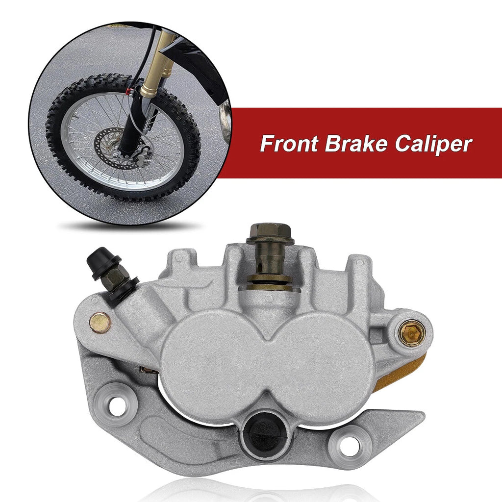 Front Brake Caliper w/Pads for Honda CRF250 CRF250R CRF250RX CRF250X (2004–2020)