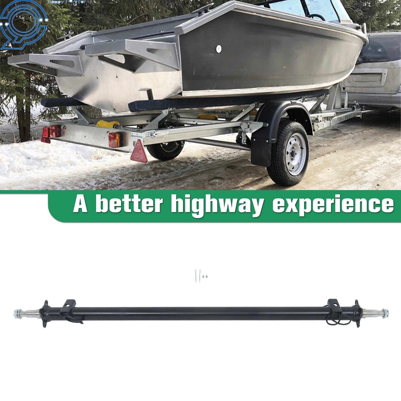 Heavy Duty 3500lb Idler Trailer Axle for Trailers (Various Models)