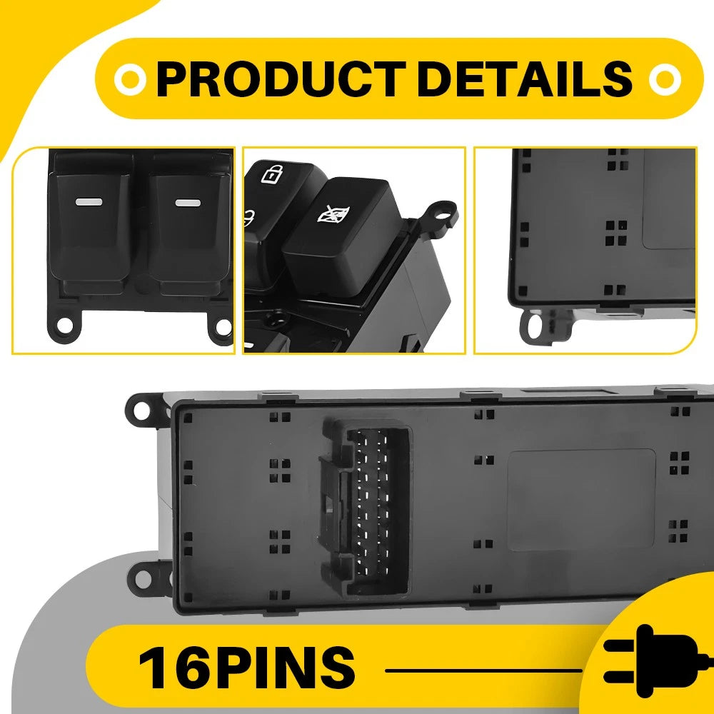Driver Side Power Window Switch for KIA RIO (2012–2015)