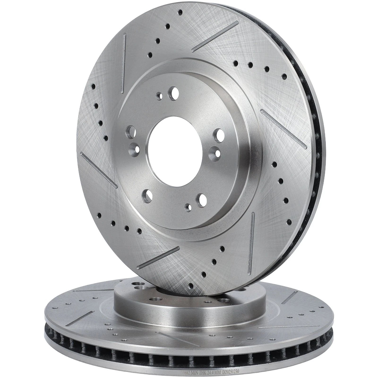 Front Drilled Slotted Brake Rotors for Chrysler Sebring Jeep Compass (2007–2016)