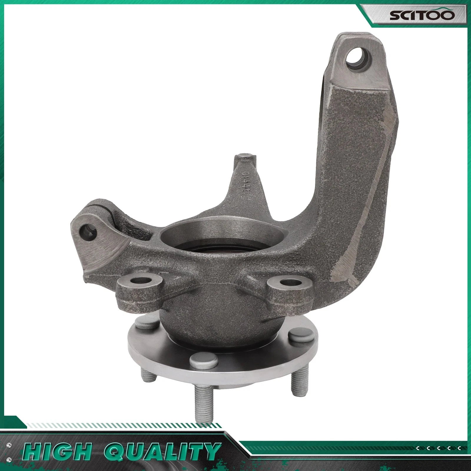 2X Front Wheel Hub Bearing Knuckle Assembly for Ford Focus (2006–2011)