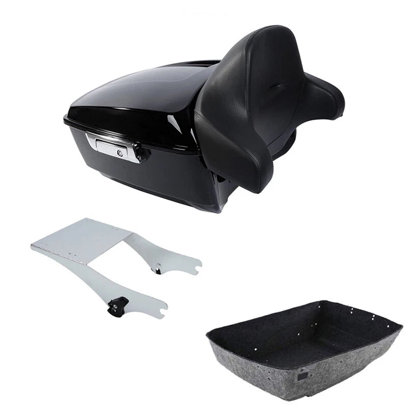 2X King Trunk Mount Rack Pad for Harley Touring (1997–2008)