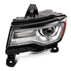 HID Xenon LED DRL Headlight Assembly Pair for Jeep Grand Cherokee (2014–2016)