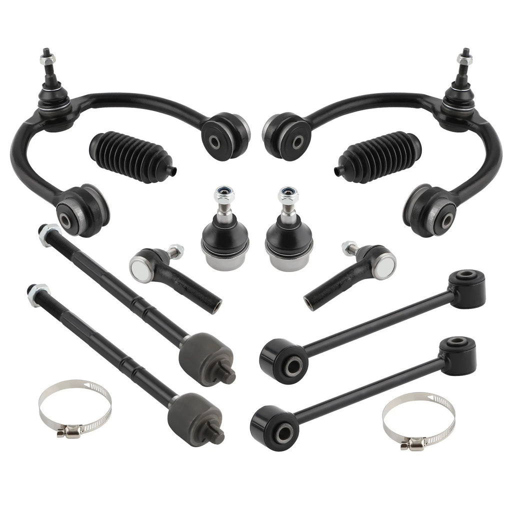 12PC Front Upper Control Arms Ball Joints for Jeep Grand Cherokee Commander (2005–2010)