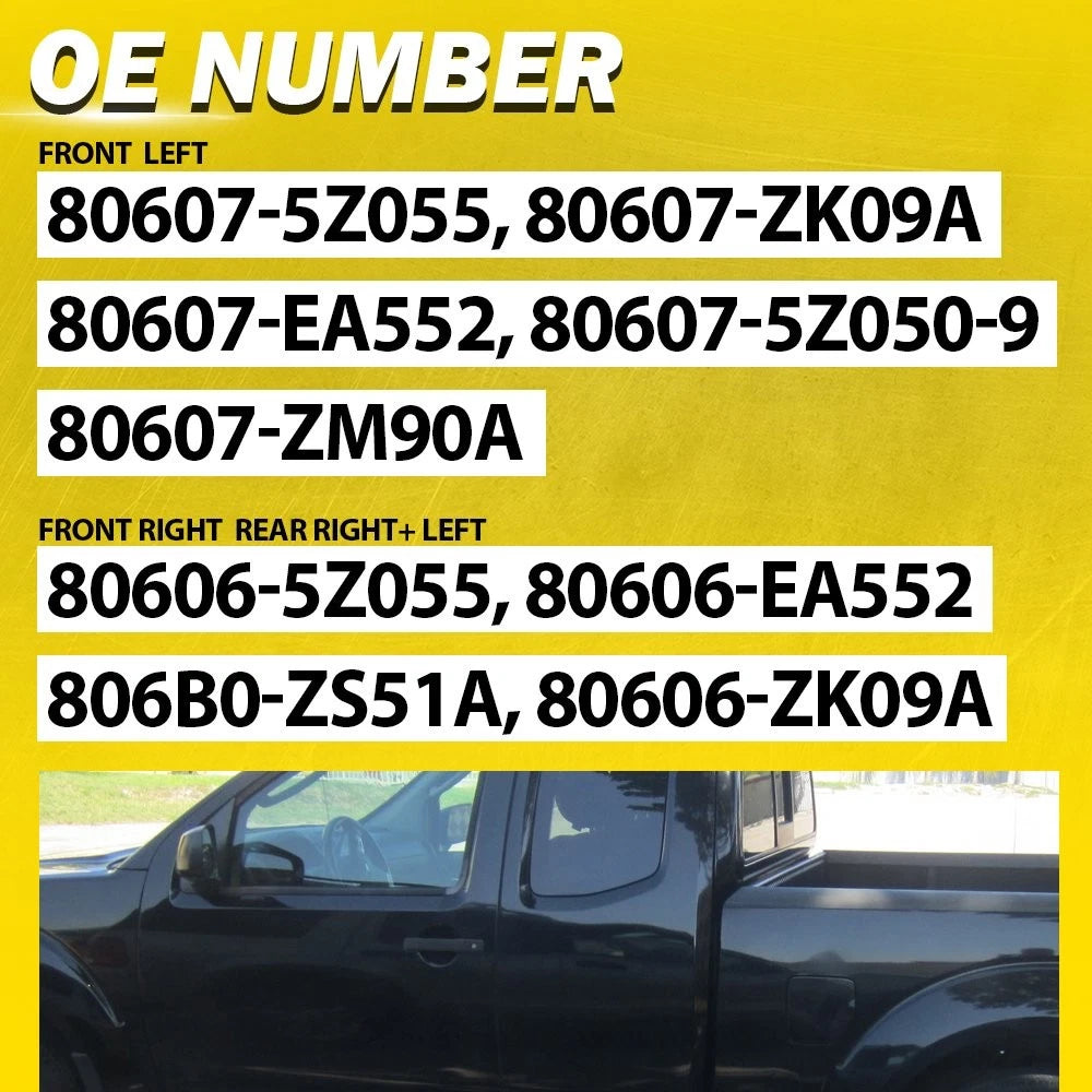 4Pcs Outside Door Handle Set for Nissan Frontier (2005–2008) EPY