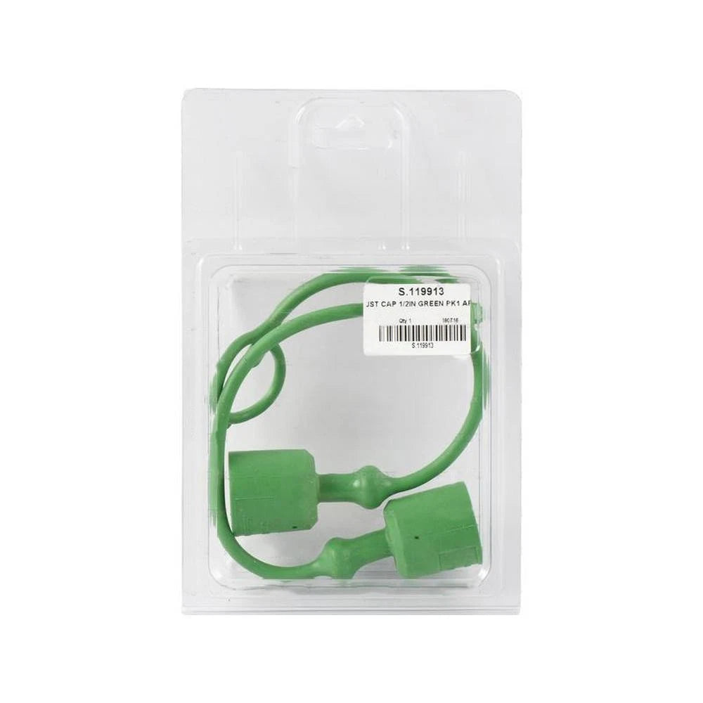 Set of 2 Dust Caps 1/2'' Green for TF12V (S.119913)