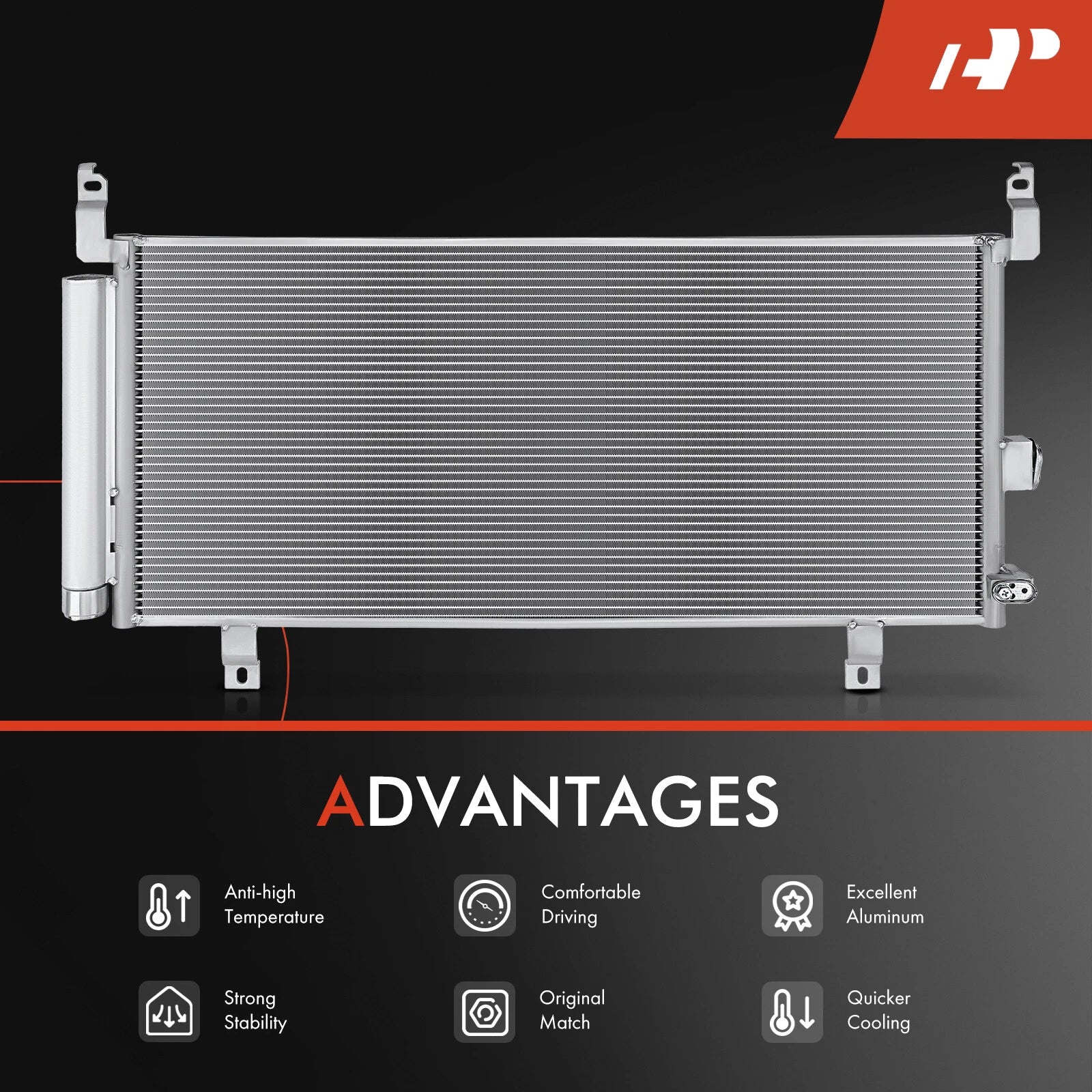 A/C Condenser with Bracket & Drier for Subaru Outback Legacy (2015-2019)