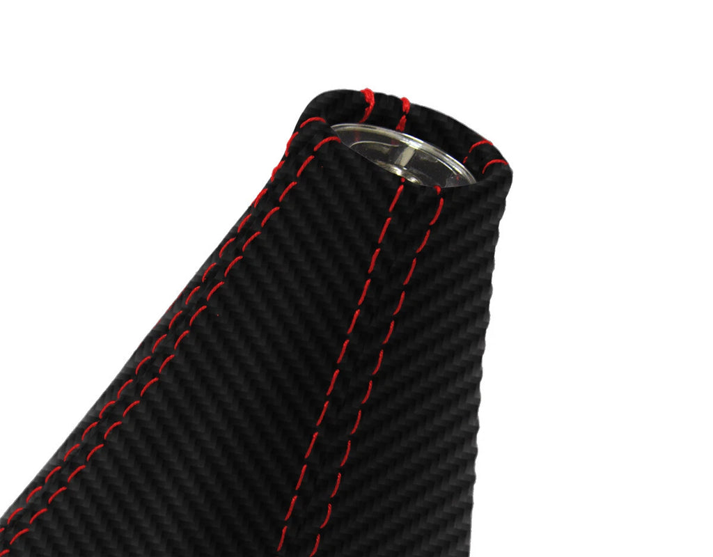 Manual Shift Boot Carbon Fiber for Acura CL (2001–2003) Red Stitch