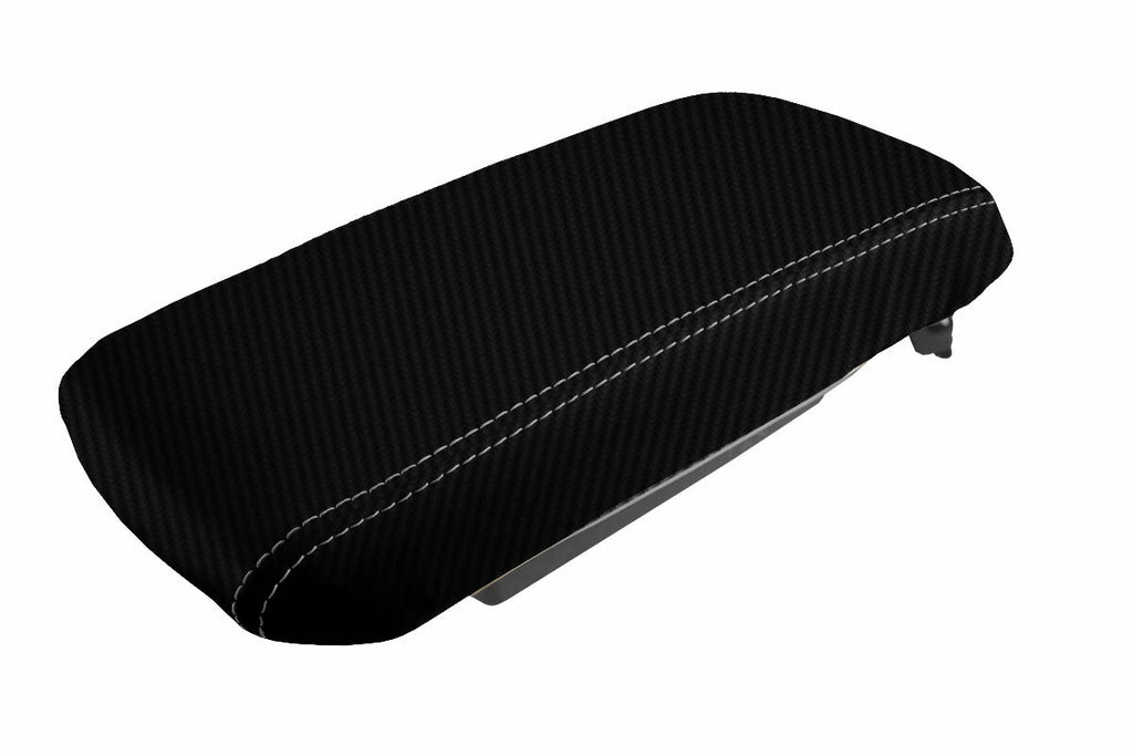 Console Lid Armrest Cover for Dodge Avenger (2008–2014) Carbon Fiber