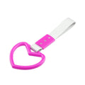 Pink Heart Tsurikawa Ring Handle Strap for JDM Car, Train, Bus Drift Charm