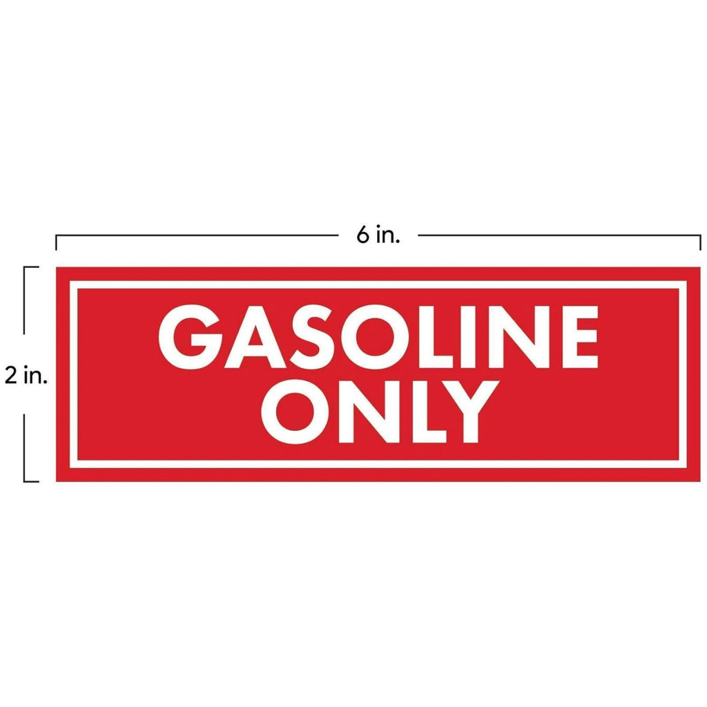 Set of 4 Gasoline Decals for Fuel Tank Caps (Universal)