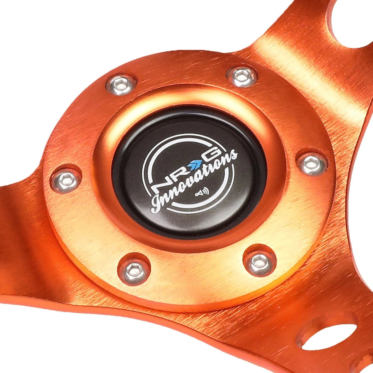 NRG Innovations 35cm Deep Dish Suede Steering Wheel for Universal (RST-006S-OR)