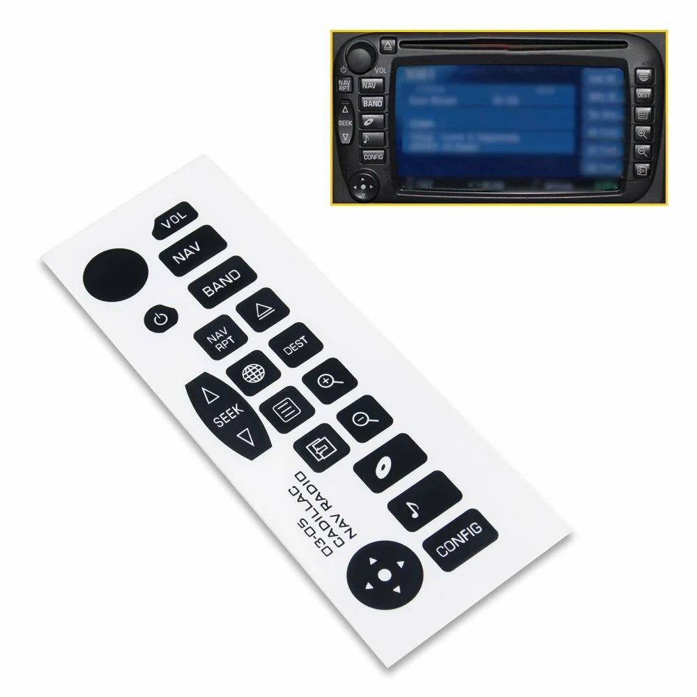 Navigation Radio Button Repair Stickers for GMC Chevrolet Cadillac (2003–2006)