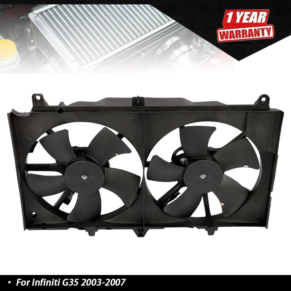 Dual Radiator Cooling Fan Assembly for Infiniti G35 (2003–2007)