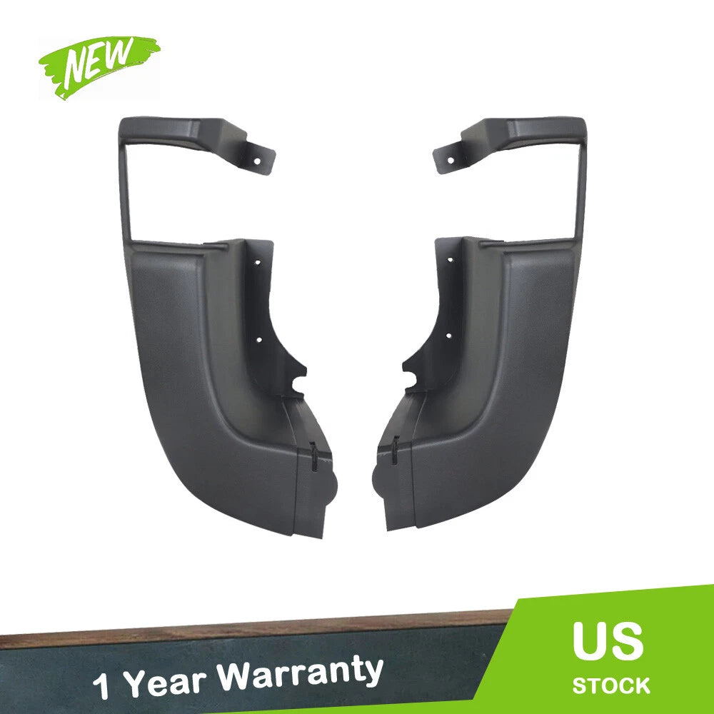 Set of 2 Black Rear Bumper End Cap Covers for Ford Transit (2015–2019)