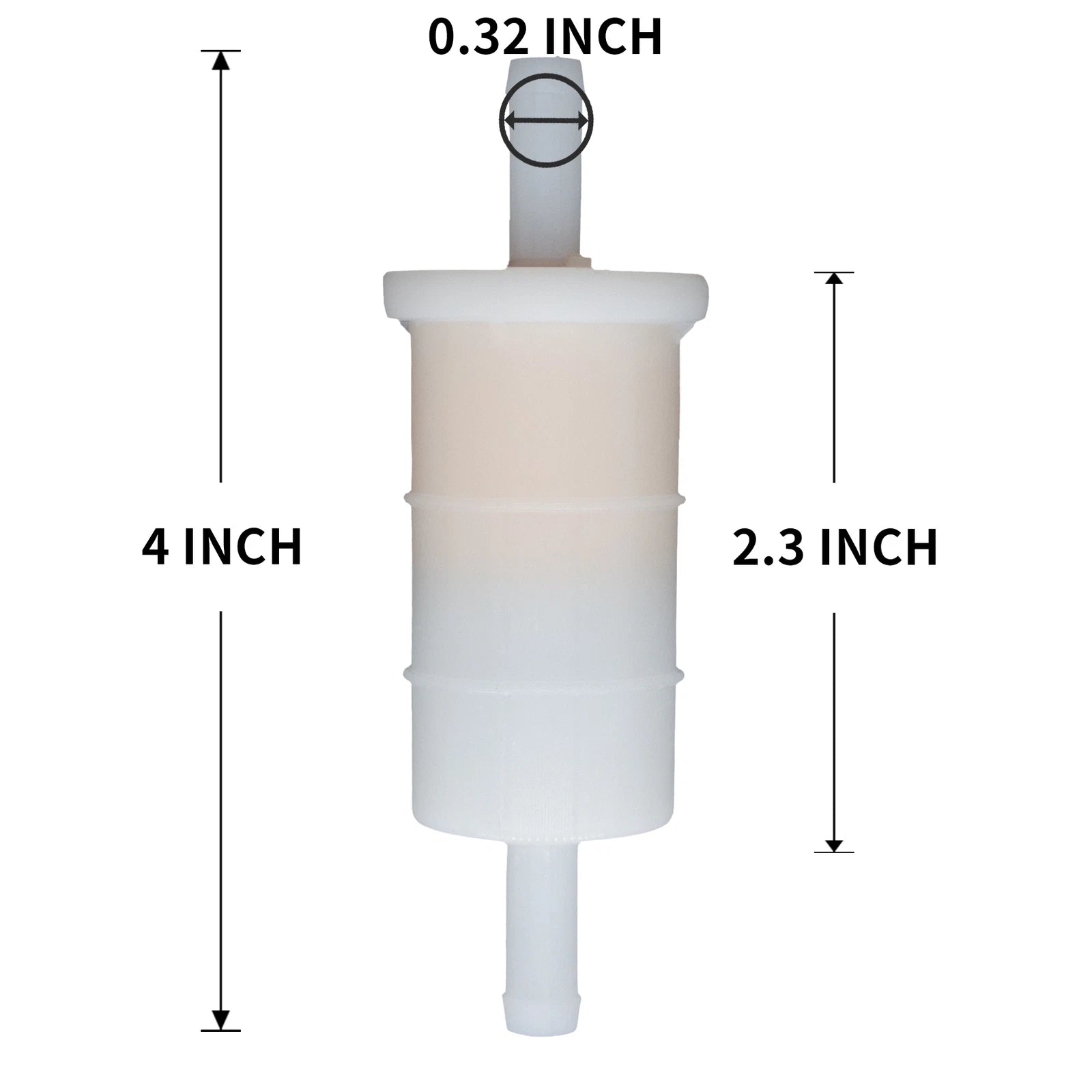 Set of 4 Inline Fuel Filters for Mercury 30-200 HP (816296Q2)