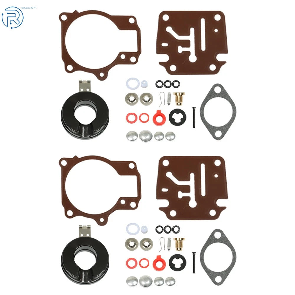 2X Carburetor Rebuild Kit for Johnson Evinrude 50 55 60 HP (Year Range)