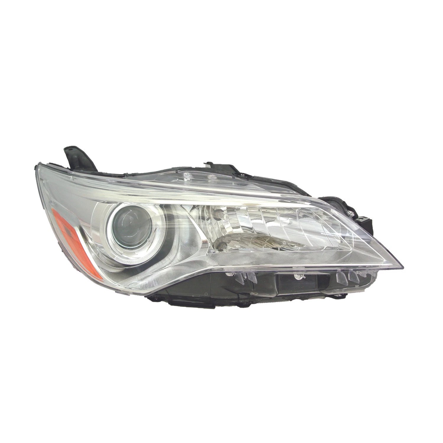 Passenger Side Halogen Headlight Assembly Replacement with Chrome Bezel for Toyota Camry (2007–2011)