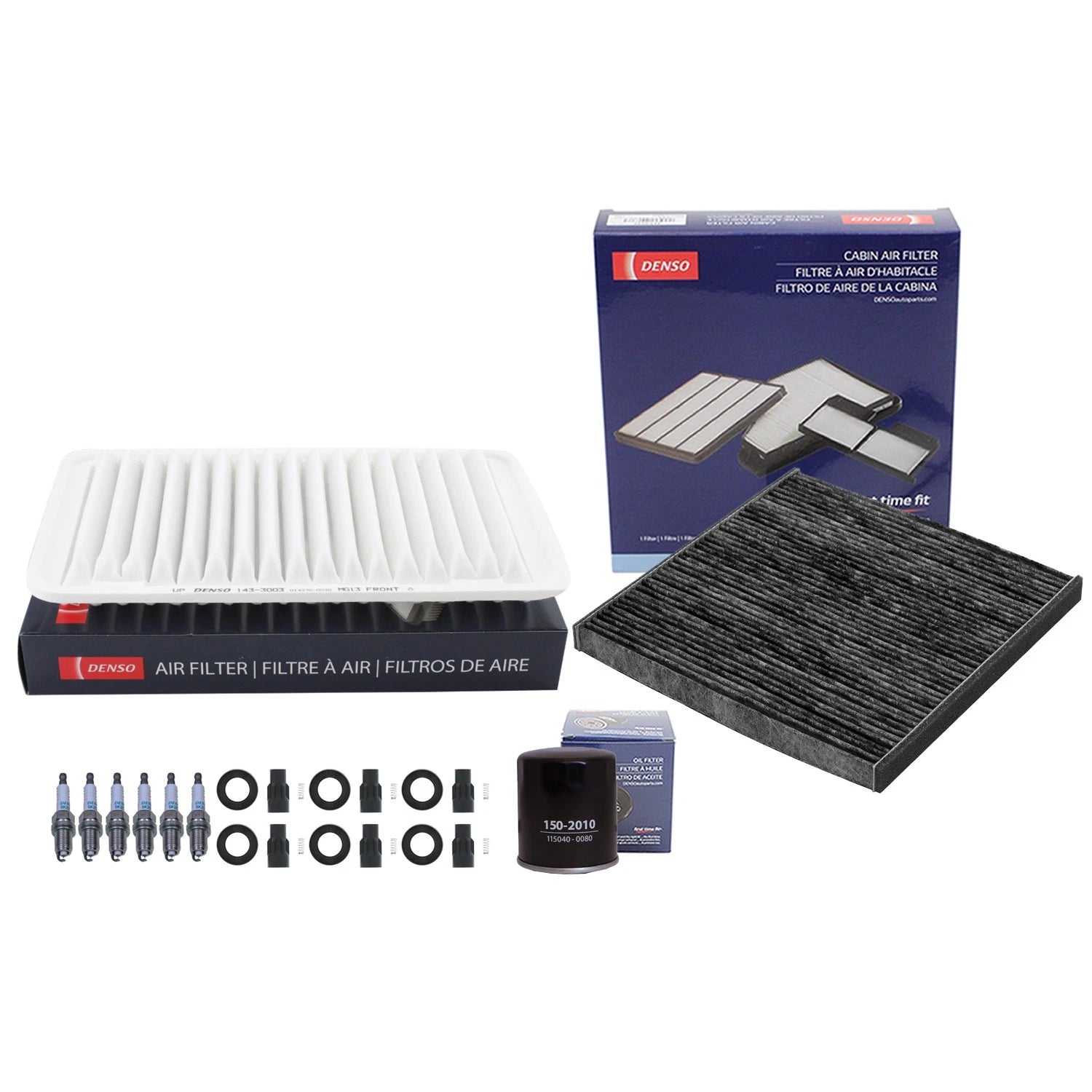 Tune Up Kit 6 Spark Plugs & Boots for Camry ES330 RX330 Sienna Solara V6