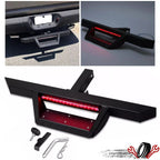 Tow Trailer Receiver Hitch Step Bar Bumper Guard with LED for Make Model (YYYY–YYYY)
