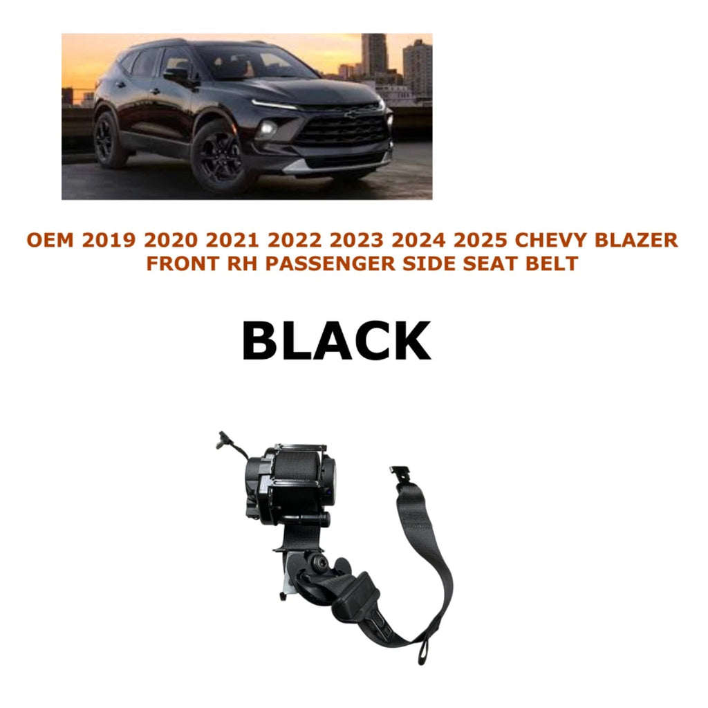 Front Right Side Seat Belt for Chevy Blazer (2019–2025) - Black