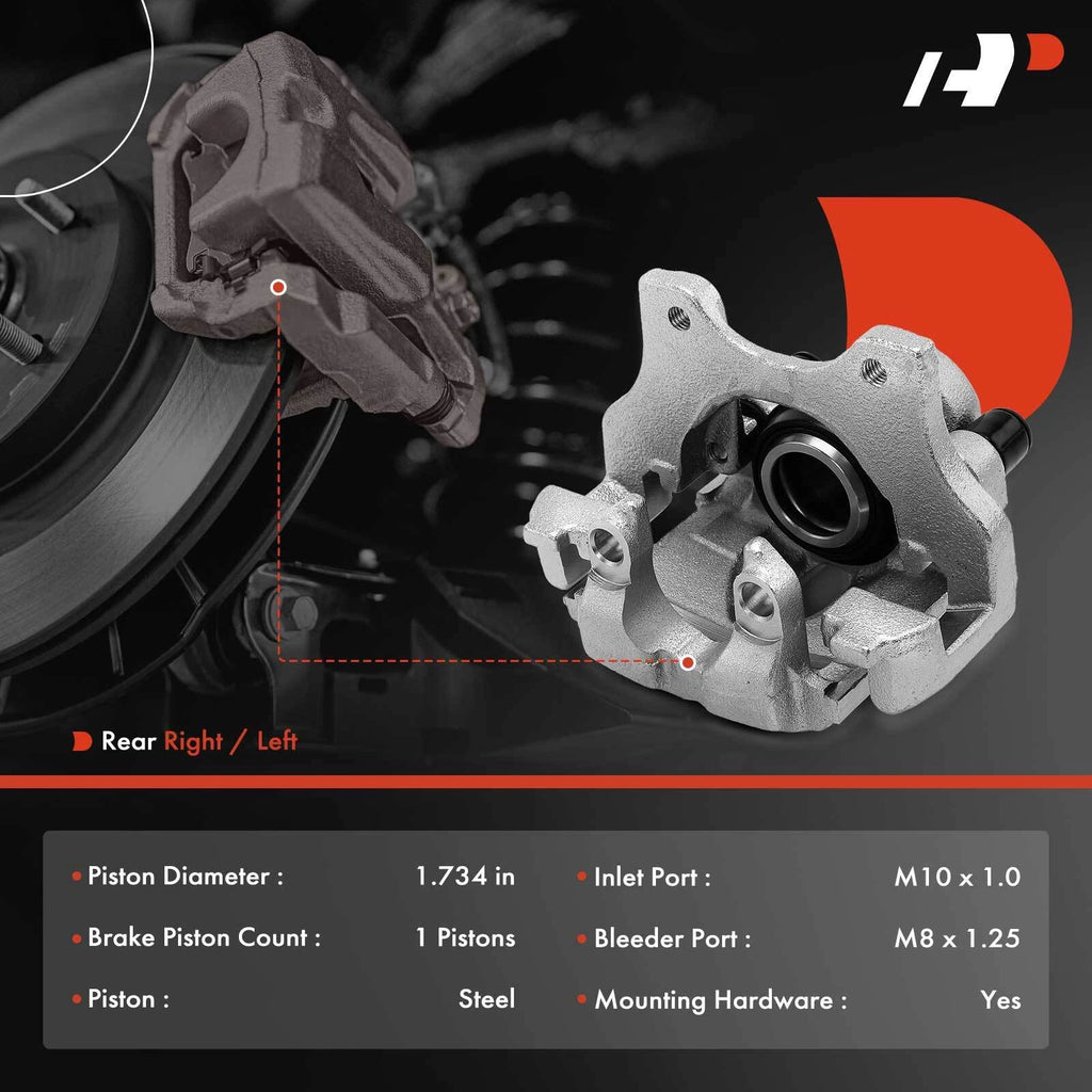 Rear Brake Caliper with Bracket for BMW 335i (2007–2013) X1 (2013–2015) 330xi