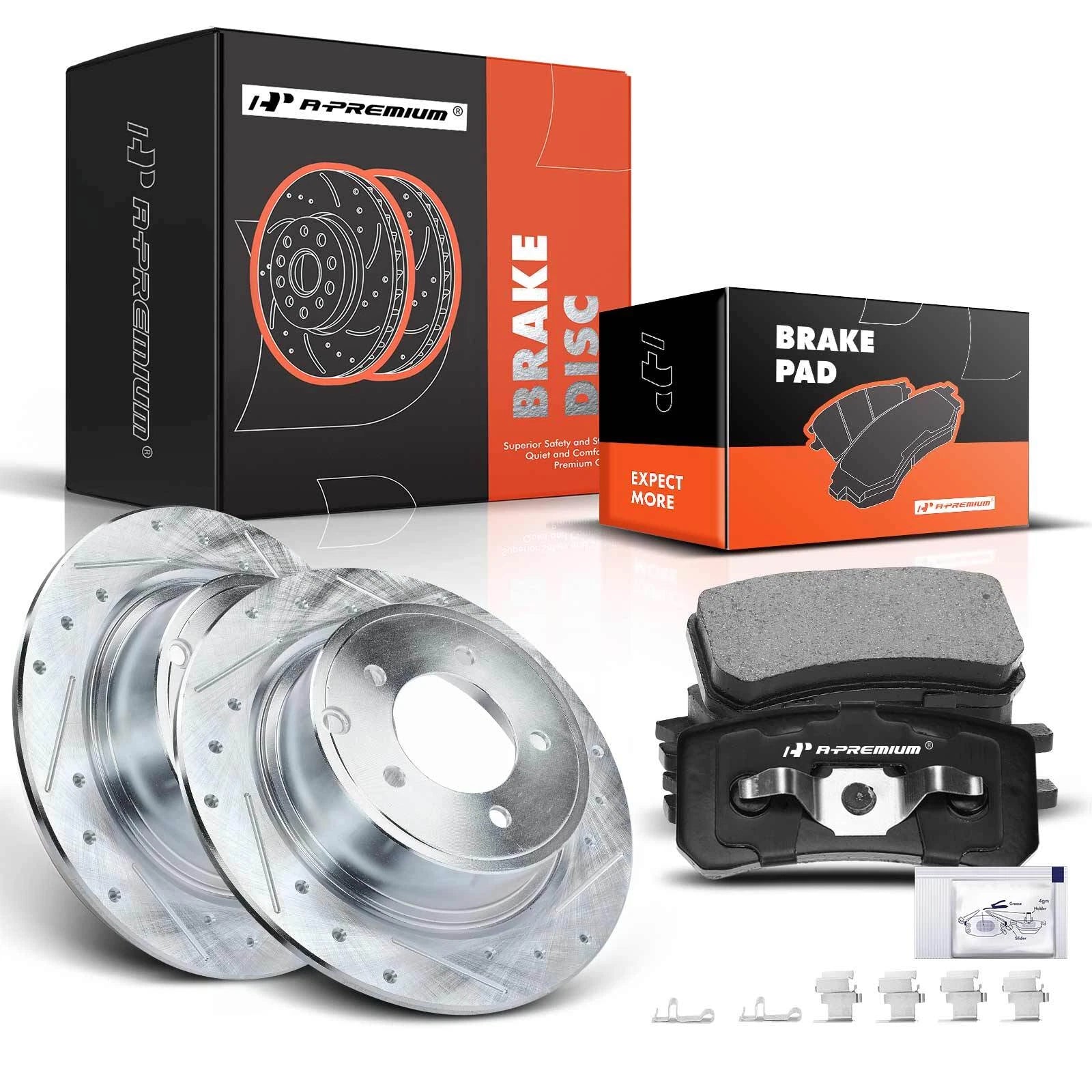 Rear Disc Brake Rotor & Ceramic Pad Set for Mitsubishi Outlander (2008–2012)