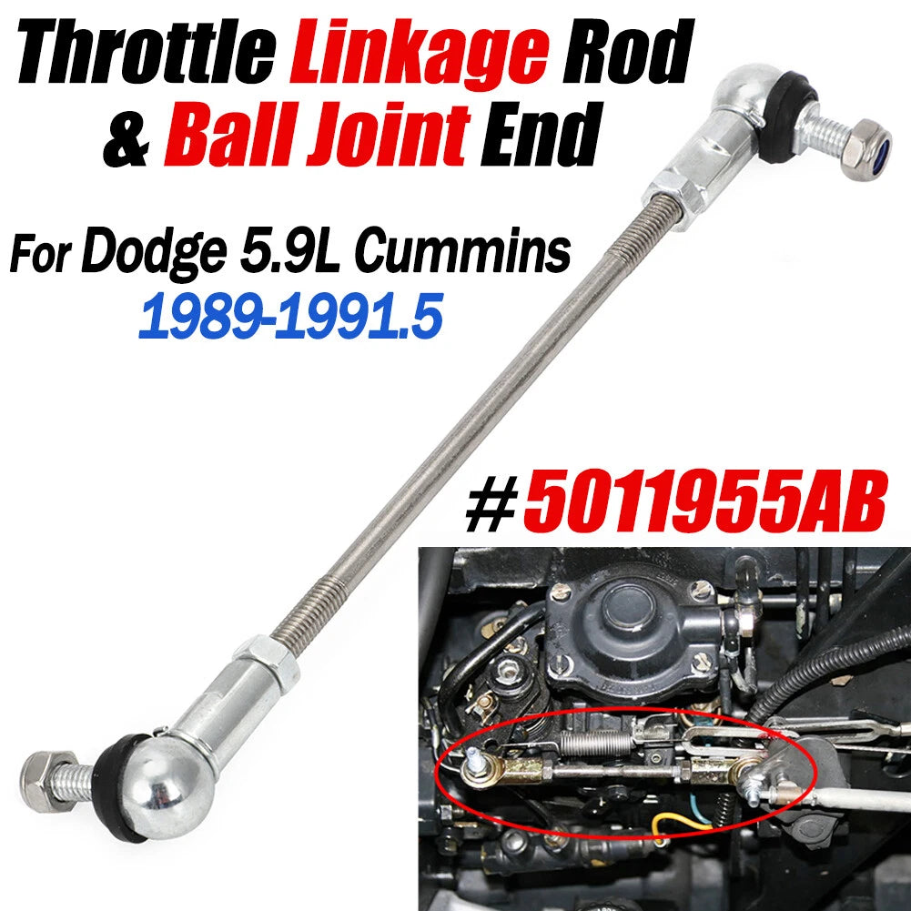 Throttle Linkage Rod 5011955AB for Dodge D250 D350 W250 W350 (1989–1991)