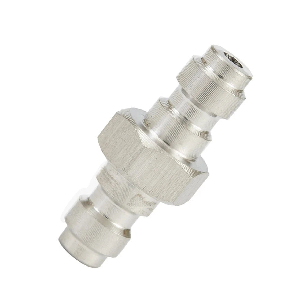 Double Male Quick-Disconnect Coupling Adaptor for Air Fill Station (Stainless Steel)