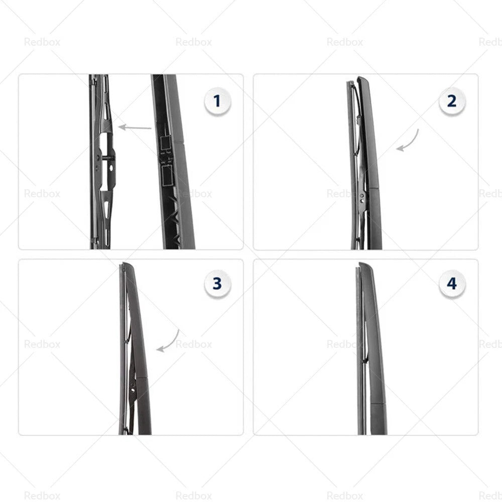 Set of 2 Rear Windscreen Wiper Blade & Arm for Audi Q7 (2006–2015) 4L0955425