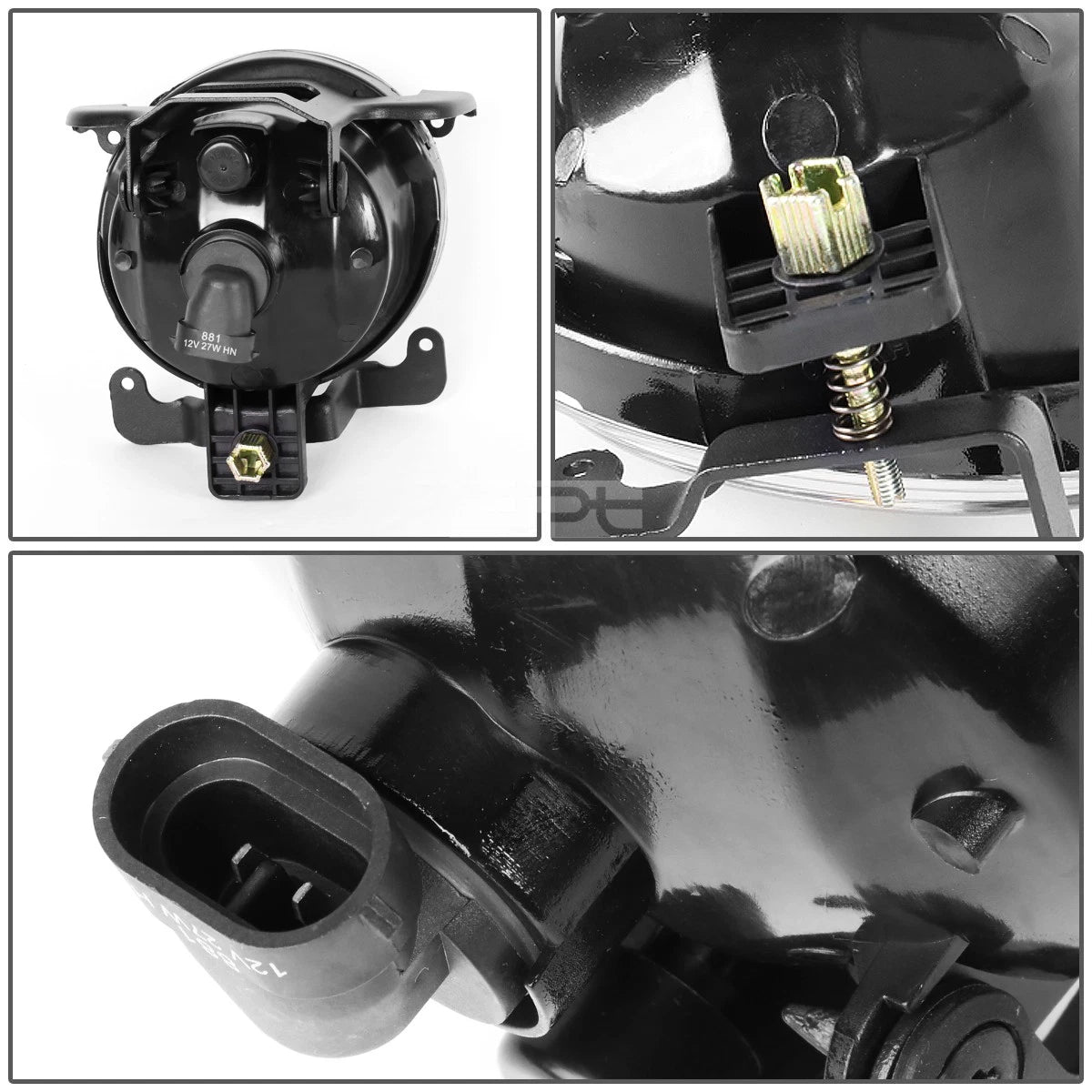 Fog Lights for Hyundai Accent (2003–2006) - Smoked Lens, OE Pair