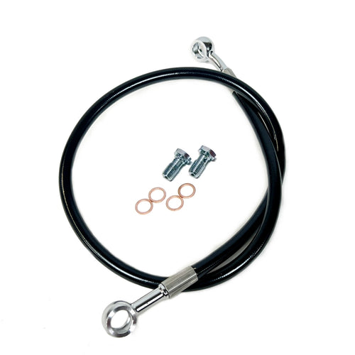 +2" Extended Steel Braided Rear Brake Line for Yamaha Banshee 350 (2000–2006)