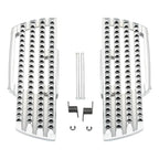 Chrome Driver Footboard & Bracket for Harley Softail Deluxe (2018-2025)