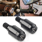 Black CNC Handlebar Grips & Plug Ends for Yamaha XSR900 (2016-2023)