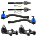 Set of 4 Mevotech Supreme Inner Outer Tie Rods & Lower Ball Joints for Sportage