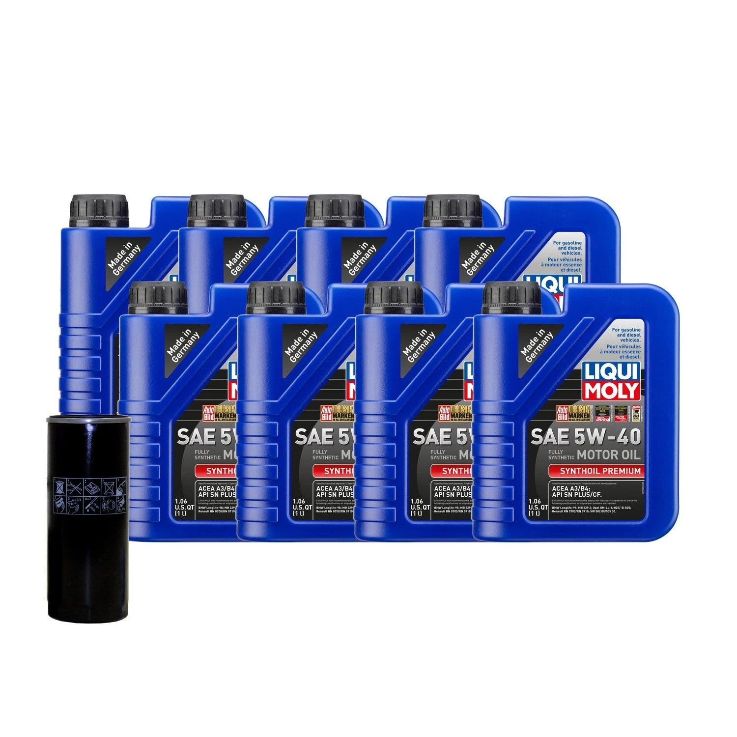 Liqui Moly Synthoil Premium SAE 5W40 Oil Change Kit for Audi ABH (2000–2002)