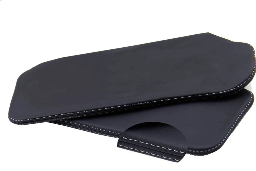 Sunvisor Leather Synthetic Covers for Camaro Firebird (1993–2002) Gray Stitch