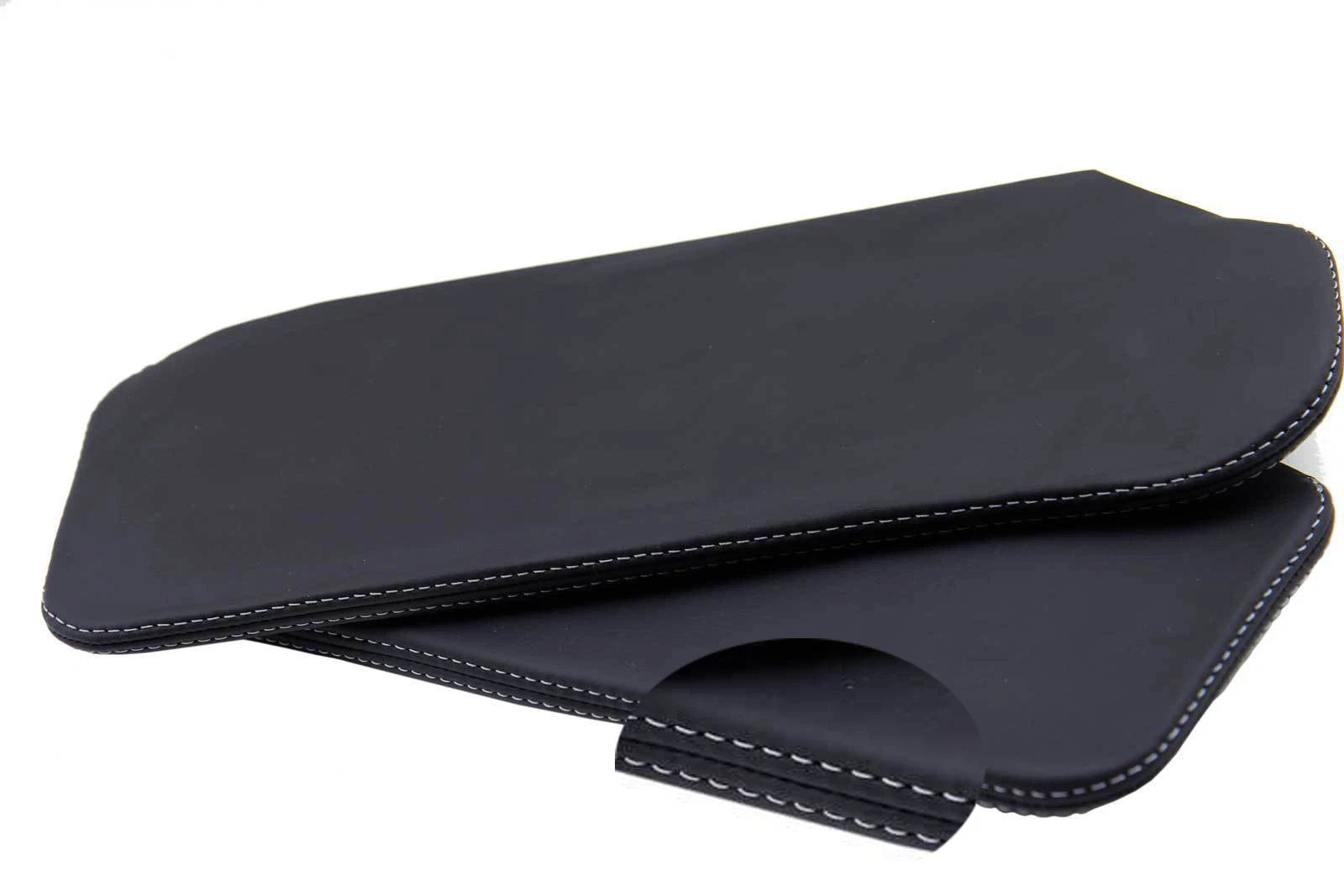 Sunvisor Leather Synthetic Covers for Camaro Firebird (1993–2002) Gray Stitch