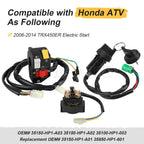 Handlebar Ignition Key Switch w/Starter Relay for Honda TRX450ER (2006–2014)