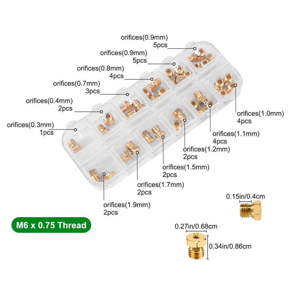36Pcs Orifice Conversion Kit for Stove Oven Propane Gas Jet Burner