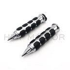 Chrome Spike Handlebar Grips for Harley Davidson FXDL Dyna Low Rider (1")