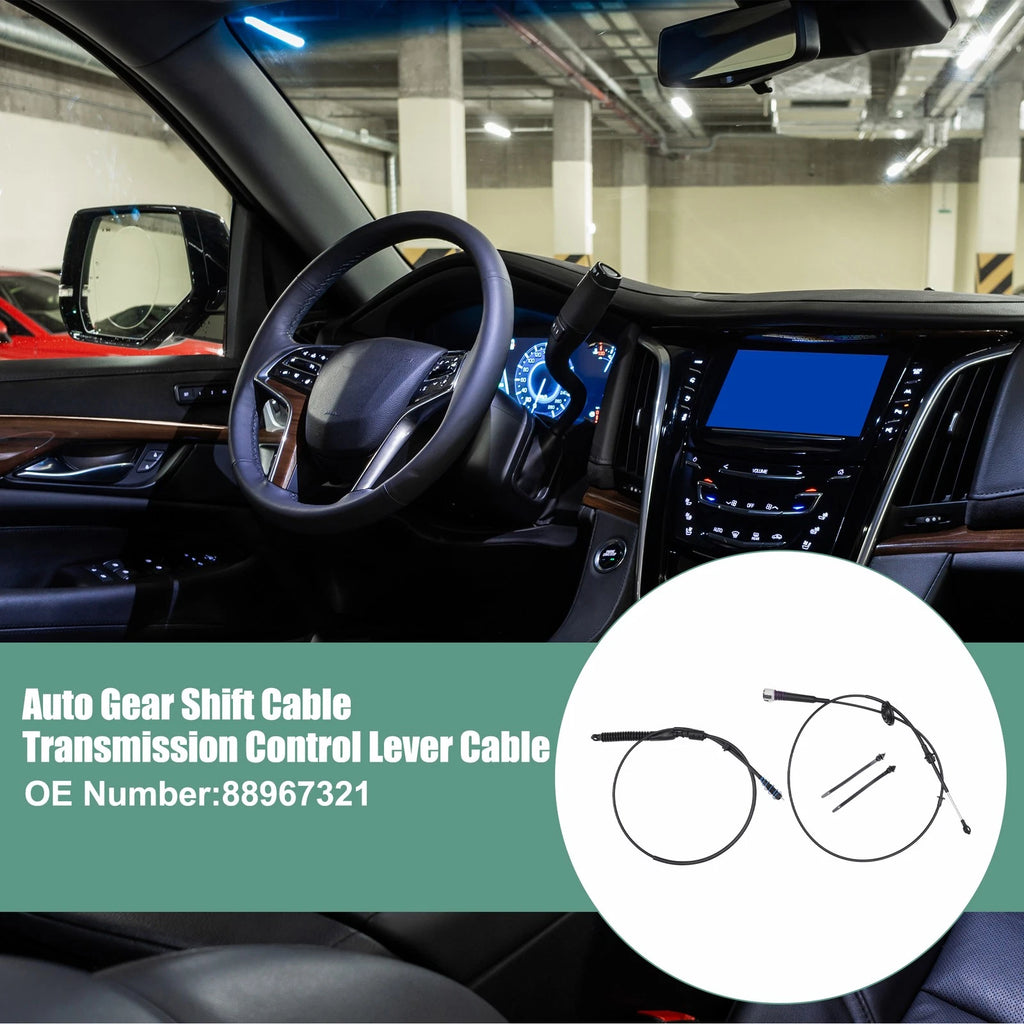 Set of 2 Auto Transmission Control Lever Cables for Chevrolet Suburban (No.88967321)
