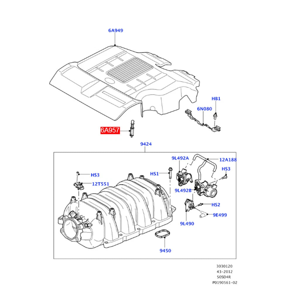 Engine Cover Stud for Land Rover Defender, Discovery Sport, Range Rover Evoque (2015–2023)