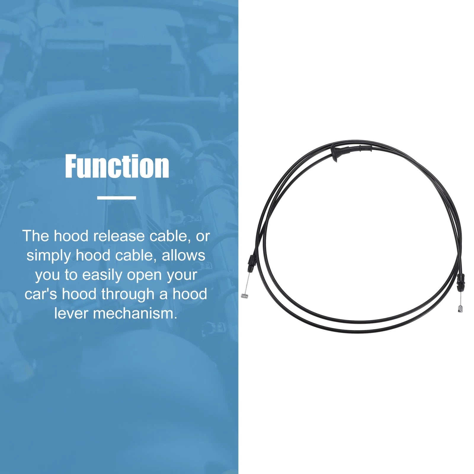 Hood Release Cable for Ford F-150 Expedition Navigator (1997–2021)